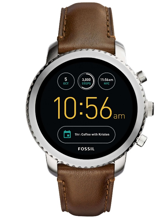 Reloj FOSSIL FTW4004 Smartwatch Q EXPLORIST Piel Marrón Hombre