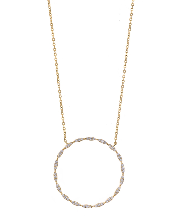 Collar SALVATORE 213C0073 Plata con Baño de Oro y Circonitas Mujer