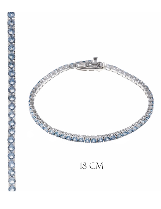 Pulsera SALVATOTE 130P0040 Plata con Circonitas Color Mujer