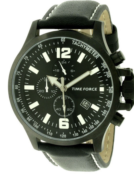 Reloj TIME FORCE TF3262M01 Cronografo Correa Piel Hombre