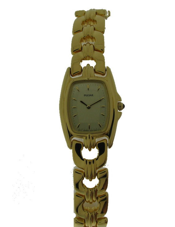 Reloj PULSAR PRY 416 Brazalete Acero Chapado Oro Mujer