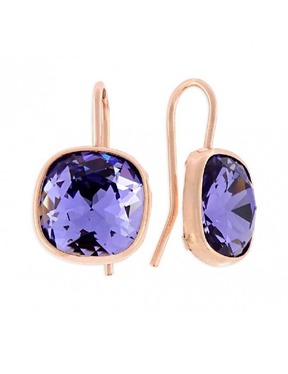 Pendientes LISKA LSW4040A-R Plata Chapado Oro Rosa Mujer. Cierre Gancho.