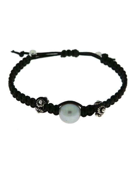 Pulsera ARQUE Plata con Perlas Mujer