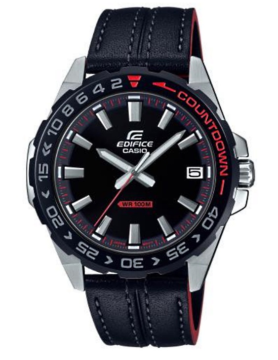 reloj hombre Casio Edifice EFB-108D-7AV 45mm 100m WR cristal de zafiro  correa de acero