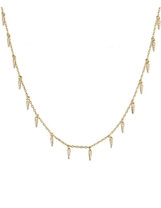 Collar VIDAL&VIDAL X4612838 Metal Antialérgico con Baño de Oro Mujer