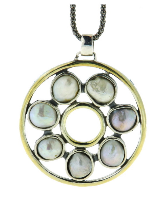 Colgante VAPOUR 554-CO Plata con Perlas Cultivadas Mujer 