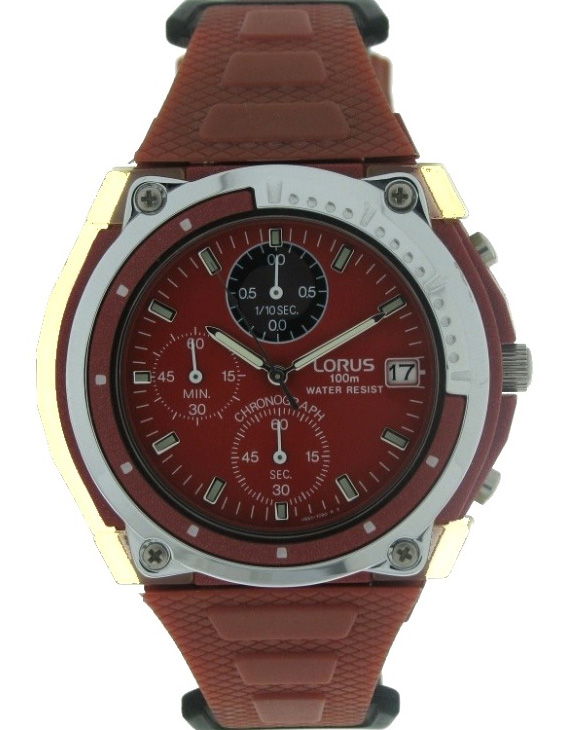 Reloj Lorus RJN085-9 Cronografo Correa Caucho Caballero