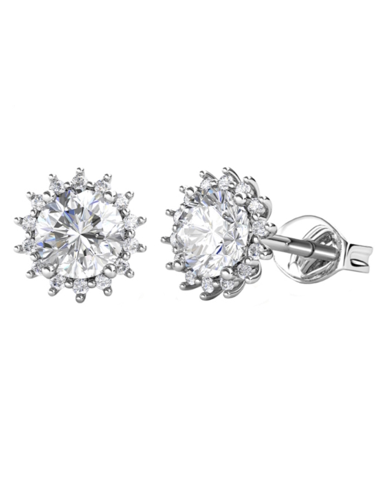 Pendientes BRIZZLING MBE008 Plata con Moissanete Mujer