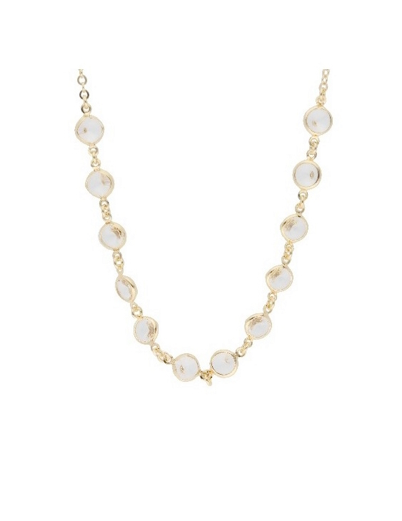 Collar LISKA LSW2256CL-DC Plata Ley con Baño de Oro y Cristales Mujer